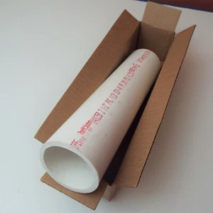 2.5 inch Diameter x 18 inches PVC Plastic Pipe Schedule 40 White OD 2.875 - Picture 1 of 2