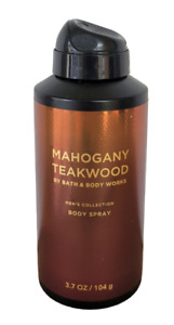 NEW Bath & Body Works Mahogany Teakwood Mens Deodorizing Body Spray 3.7 oz