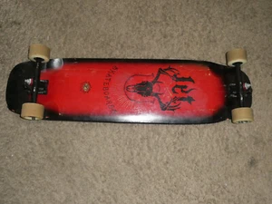 Vintage Jet American Skateboards Longboard 36” x 10” PARIS TRUCK CO. RED - Picture 1 of 12