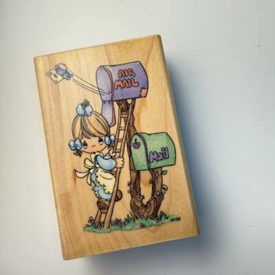 Air Mail~Love~Letters~Precious Moments Rubber Stamp 2.25"X3.5" Stampendous UM001 - Image 1 of 4