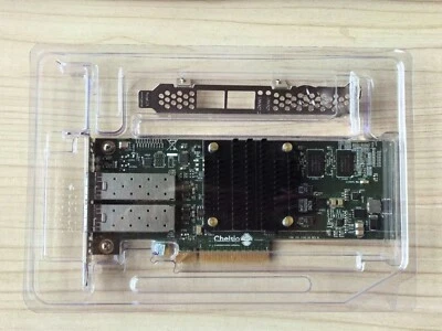 Chelsio T520 CR T520-CR 10GbE 2-Port PCIe Unified Wire Adapter Card 110-1160-50 - Image 1 of 3