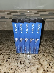 Sony 6 Hrs T-120 VHS 5 Pack VCR Tapes Blank Premium Grade New Sealed T-120VL/WA - Picture 1 of 8