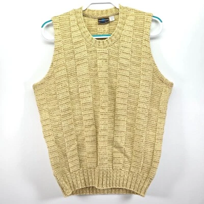Vintage Towncraft Sweater Vest Men's Large Shetland Wool Dad Grandpa 70s Cottage - Image 1 of 4