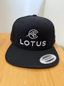 Lotus Super Car SnapBack Hat Black Racing Baseball Cap Exotic Cars Sports Car - Picture 1 of 3
