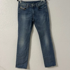 Diesel Jeans Womens (29X30) Blue Ronhy Straight Leg Made In Italy - Picture 1 of 12