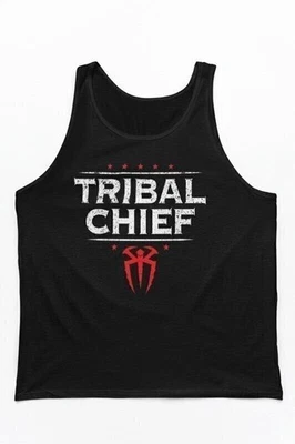 Roman Reigns Tribal Chief Logo Black Tank Top Shirt - Image 1 of 4