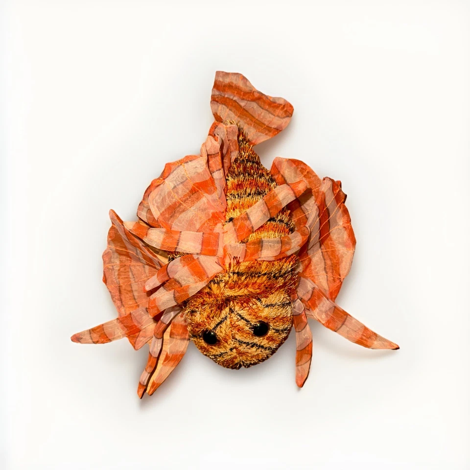 Ganz Webkinz Lionfish Fish Plush Stuffed Animal No Code 8 Inches Long  - Image 1 of 2