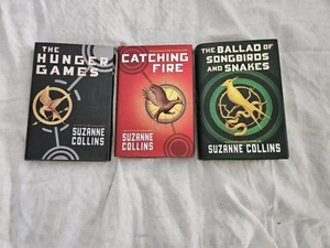π₯ The Hunger Games, Catching Fire & Songbirds and Snakes 1st Edition Hardcovers - Picture 1 of 10