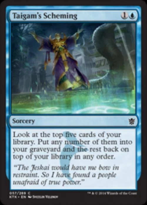 Taigam's Scheming -Foil Light Play MTG Khans of Tarkir - Image 1 of 1