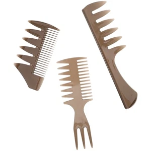 9tlg Breit Zahnkamm Set Männer Haarstyling Friseur Textur Kamm für Volumen - Bild 1 von 12
