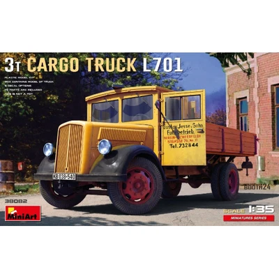 3T CARGO TRUCK L701 KIT 1:35 Miniart Kit Camion Modellino Nuovo - Immagine 1 di 4
