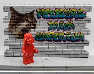 OFFICIAL LEGO Star Wars Darth Vader Proto Monochrome Minifig Red - Image 1 of 4