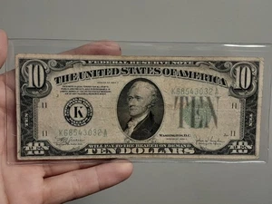 1934-C $10 Federal Reserve Note Dallas Texas  - Picture 1 of 6
