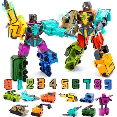 Number Robot Blocks Toys for Kids, Number Bots Transformers Preschool Alphabe... - Image 1 of 4