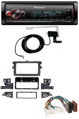 Pioneer Bluetooth DAB USB MP3 Autoradio für Toyota Corolla 2009-2012 silber - Bild 1 von 4