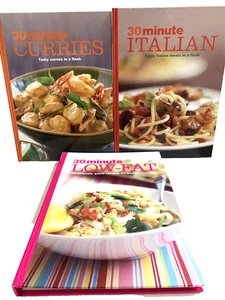30 Minute Curries 30 Minute Italian 30 Minute Low Fat Book Bundle VGC - Bild 1 von 6