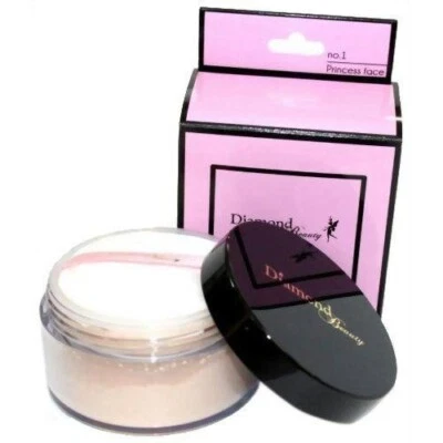 Polvo facial Diamond Beauty Puff Nº1 Princesa con soplo 30 g hecho en Japón Foto 1 de 4