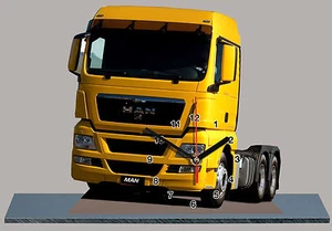 MINIATURE, CAMION, TRUCK MAN -07 en horloge   - Foto 1 di 1