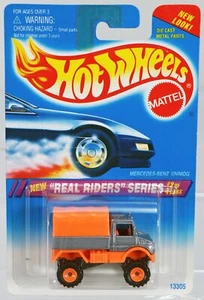 Hot Wheels Mercedes Unimog Real Riders Series - 13305 NRFP 1994 Unpainted/Orange - Picture 1 of 4