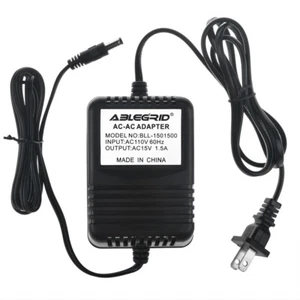 Cargador Adaptador AC 110V 15V 1A 1500mA 1.5A Fuente de Alimentación 5.5/2.1mm Centro+ - Imagen 1 de 4