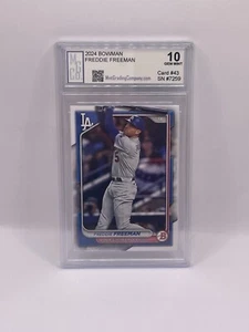 2024 Bowman Freddie Freeman Graded MGCo. Gem Mint 10! - Picture 1 of 1