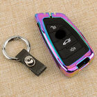 Neo Chrome Metal Car Smart Key Case Cover Fit For BMW 5 7 Series X1 X5 X6