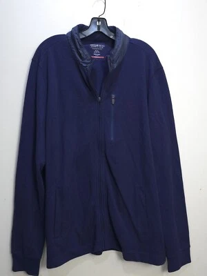 Chaqueta Awearness Kenneth Cole Para Hombre Cremallera Awear-Tech Azul Marino Talla 2XL Delgada Foto 1 de 4