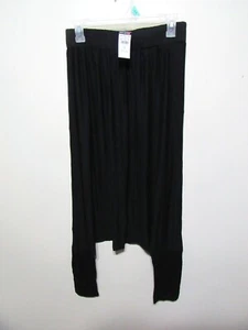 New One Blonde One Brunette Baggy Gypsy Harem Pants Size L Black Yoga - Picture 1 of 5