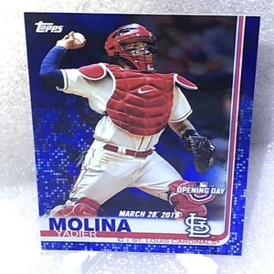 Tarjeta de béisbol 2019 Topps Opening Day Blue Yodier Molina Cardenales de San Luis 102 - Imagen 1 de 7