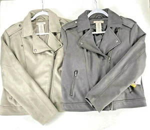 Philosophy Faux Leather Moto Zippered jacket Biker type - Picture 1 of 12