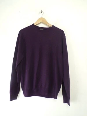 Suéter Pullover JOS A BANK Para Hombres Púrpura Cuello Redondo Mezcla Lana Talla Mediana Foto 1 de 4