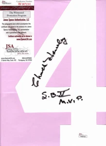 CHUCK HOWLEY SIGNED WHITE COWBOYS JERSEY NUMBER SB V MVP JSA - Picture 1 of 1