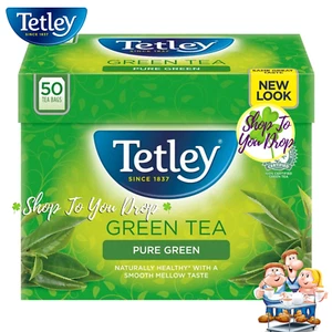 TETLEY GREEN TEA BAGS 50 Teabags Per Box Metabolism Antioxidant✨CHEAPEST✨🌿☕🍵 - Picture 1 of 7