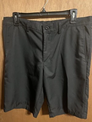 Haggar Men's Shorts Black  Size 34 Flat Front - Image 1 of 4