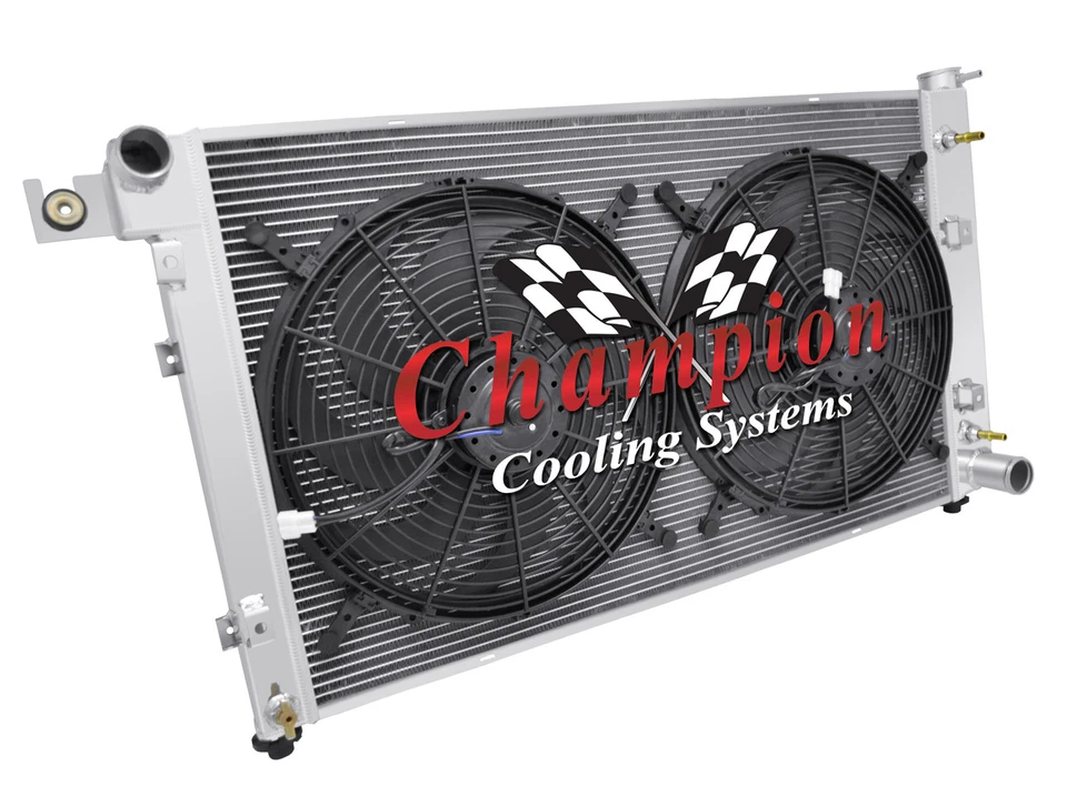 3 Row Eagle Champion Radiator W/ 2 16" Fans for 1994 - 2001 Dodge Ram 1500 Foto 1 de 4