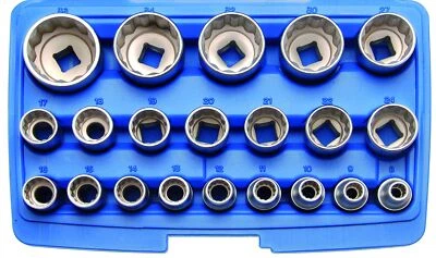 1/2 SIDED SQUARE SOCKETS - BOX OF 21 SOCKETS - Image 1 of 2