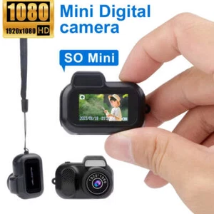 Retro Mini Camera With Screen Indoor Home Outdoor 1080p HD Portable Very Small C - Picture 1 of 11