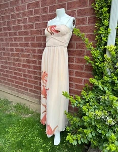 1970s White Pleated Lillie Rubin Collection Maxi Gown - XS / S - Picture 1 of 8