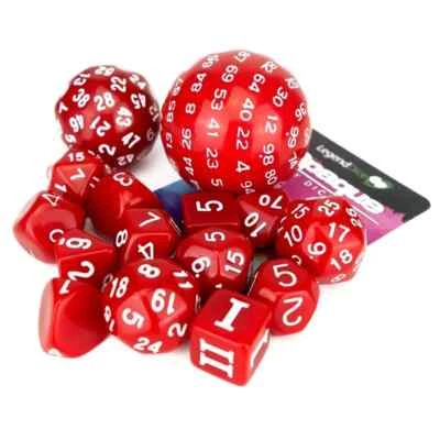 15 Piece Poly Dice Set (Select Colour) . DND dungeons and dragons RPG Acrylic - Image 1 of 2