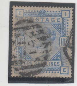 Sello Inglaterra 10/- azul reina Victoria alto valor ancla marca de agua SG183a  - Imagen 1 de 1