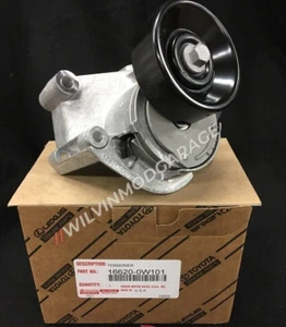 Genuine Ribbed Belt Tensioner 98-07 Toyota Land Cruiser 100 16620-0W101 USA OEM - Picture 1 of 4