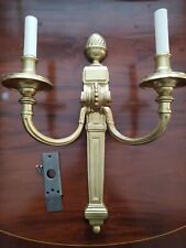 Vaughan Design - Wall Light Louis XVI Style Solid Cast Brass Sconce