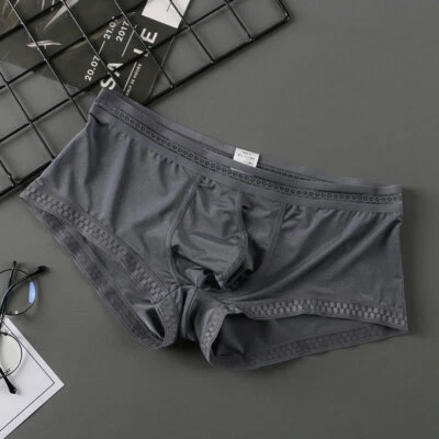 Real Silky Underwear for Men Briefs Thin Silky Cool Briefs Comfortable Sexy Pant - Image 1 of 4