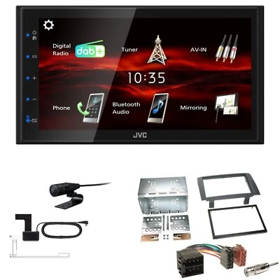 JVC Bluetooth 2DIN DAB+ Autoradio für Fiat Idea 2003-2011 schwarz - Bild 1 von 4