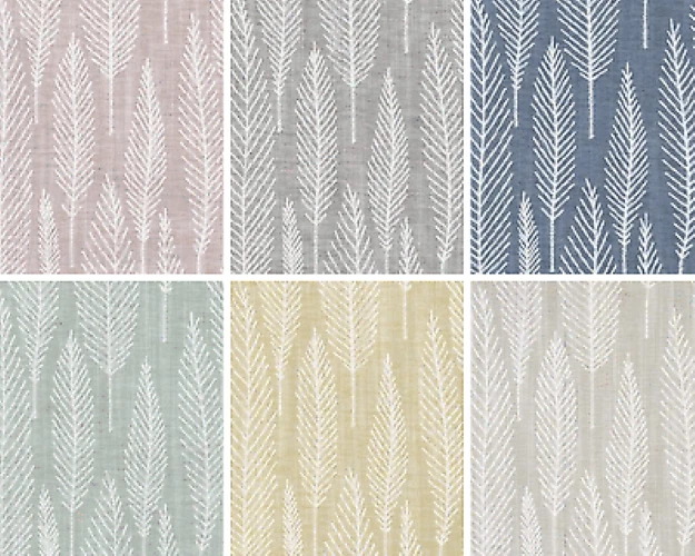 Belfield Home - Erika Feather Patterned Curtain Fabric Material 136 cm