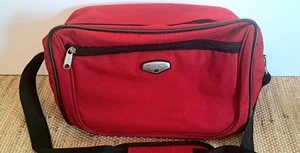 Protocol Canvas Carry On Travel Makeup Toiletry Bag Padded Shoulder Strap Pink - Picture 1 of 7