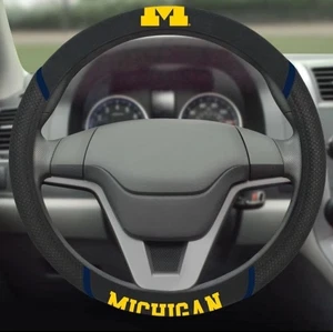 Nueva cubierta de volante de auto camión ajuste universal NCAA Michigan Wolverines - Imagen 1 de 2