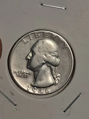 1946- P Washington Silver Quarter #1 - Image 1 of 4