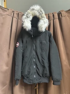 Authentic Canada Goose Chilliwack Bomber Jacket Parka Fur New Size L/G Large Blk - Picture 1 of 10
