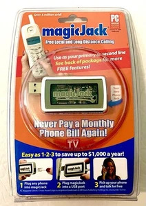 NEW-Magic Jack USB Phone Jack PC Local & Long Distance Calling (A921) - Photo 1/4